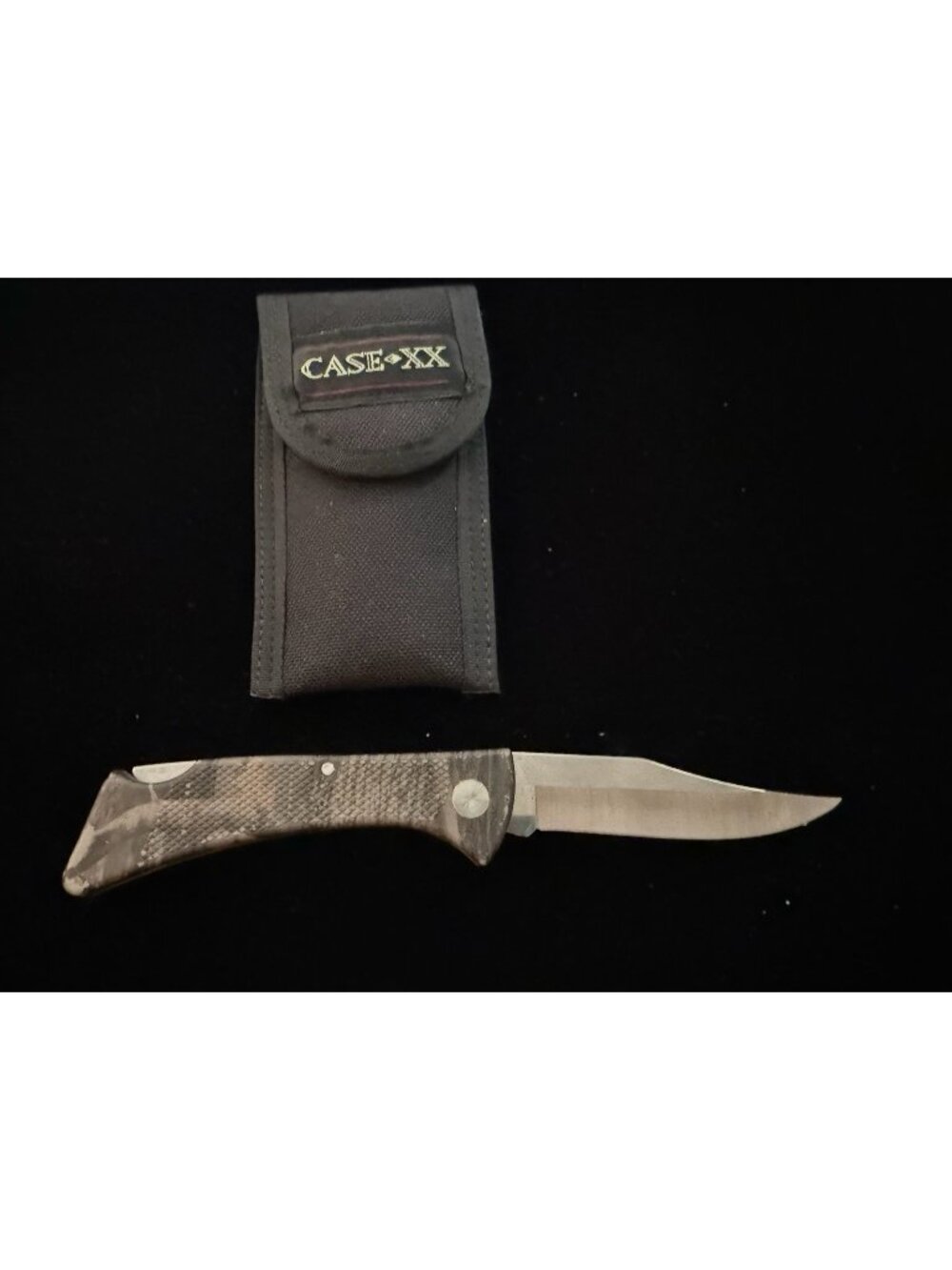 Case Camo Knife LT1581 With Sheath And Box